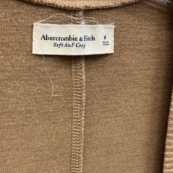 Abercrombie & fitch brown long cardigan with pockets Lagenlook academia Medium # - Picture 7 of 7